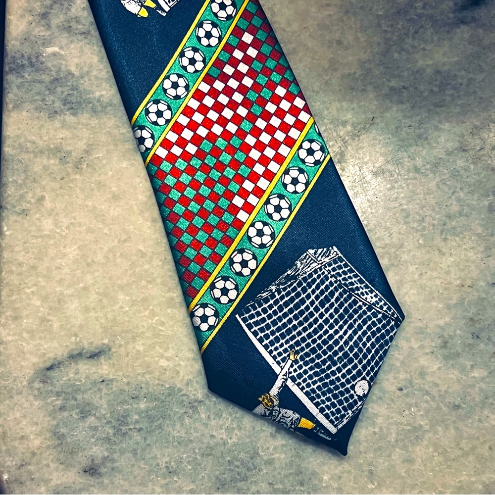 Soccer Silk Necktie